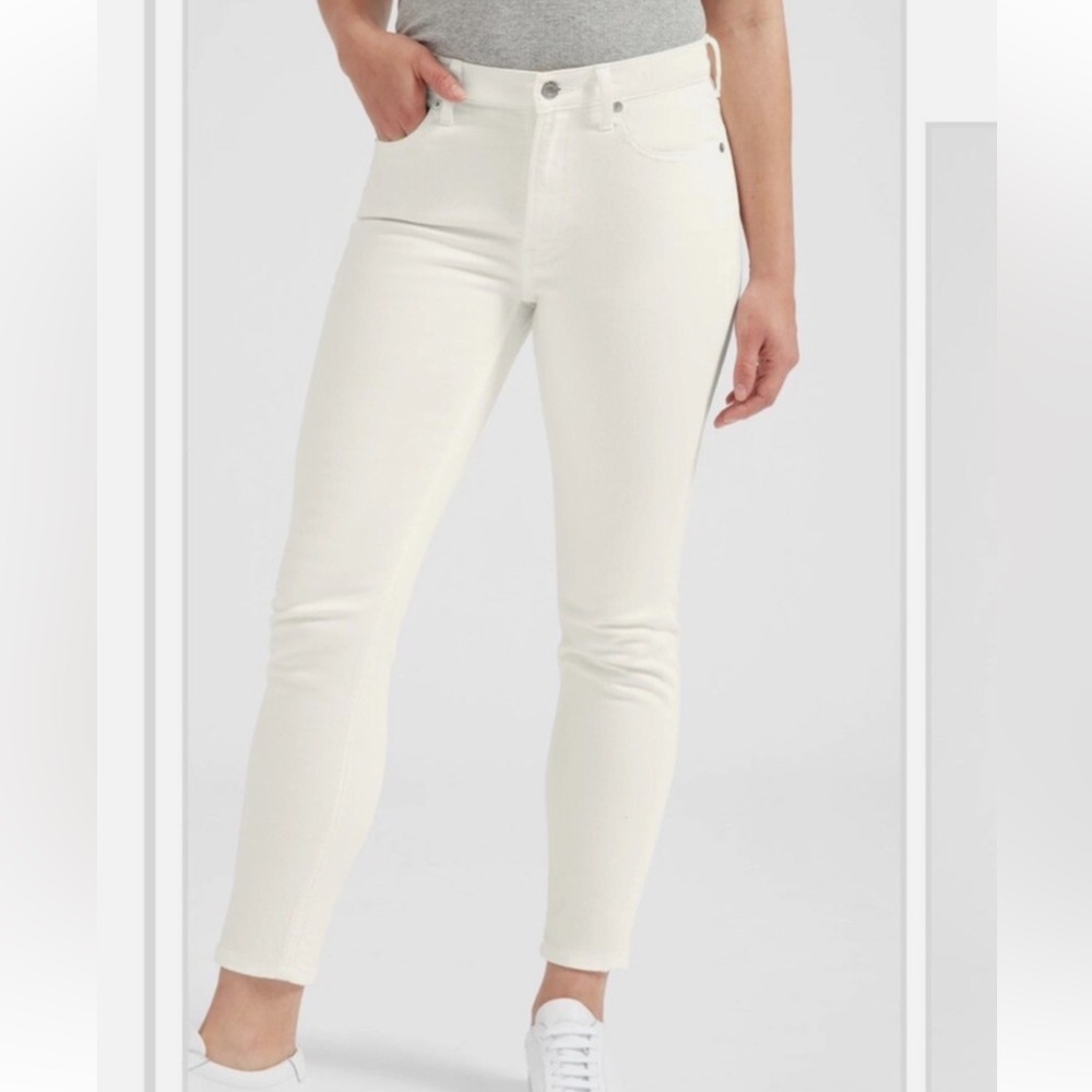 EVERLANE Mid Rise Skinny Women's White Jeans
